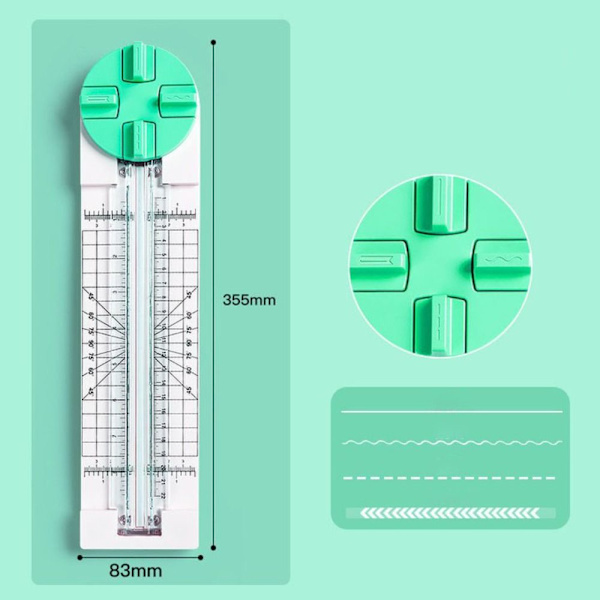 Paperinleikkuukoneen taivutuskone VIHREÄ green