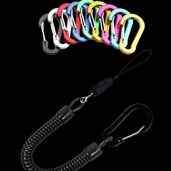 Fjeder elastisk reb bærbare fiskesnore 5 STK 5 STK 5pcs