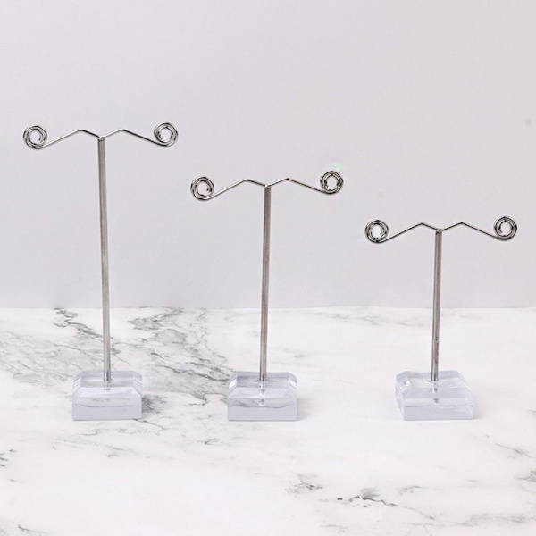 3 stk Smykke Display Stand Smykkehylde SORT black