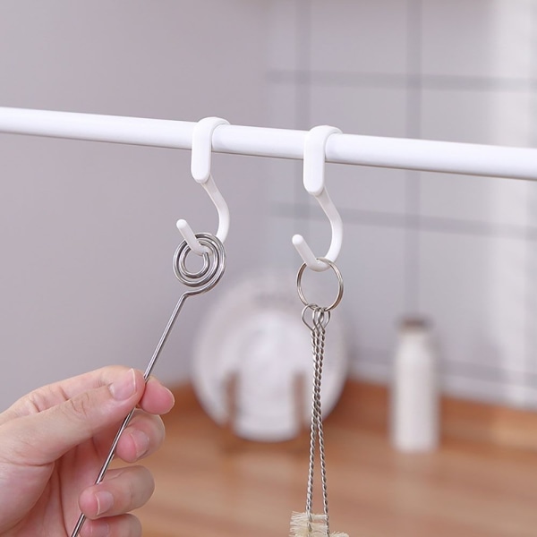 pakke: 7/10 stk S Shape kroker Nøkkelkrok 10 STK 10 STK 10Pcs