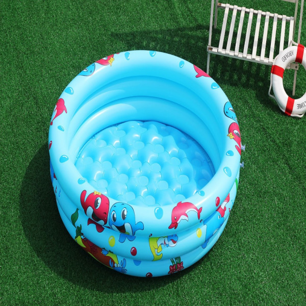 Oppustelig swimmingpool Småbørns swimmingpool BLÅ-90CM Blue-90cm