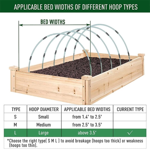 Greenhouse Hoops Garden Stakes L L