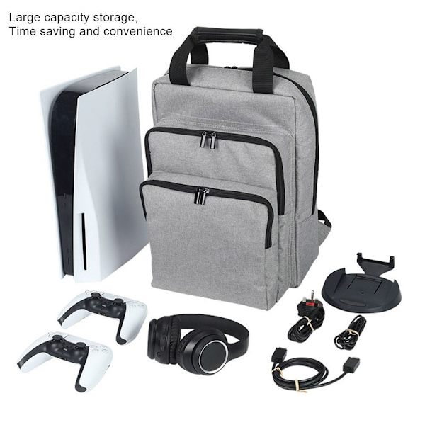 för PS5 Console Storage Bärväska Game Backpack