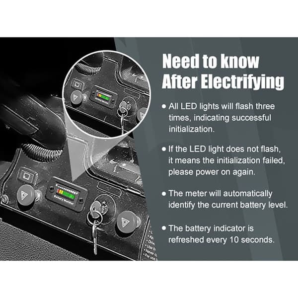 Batteriindikator måler 36 volt måler