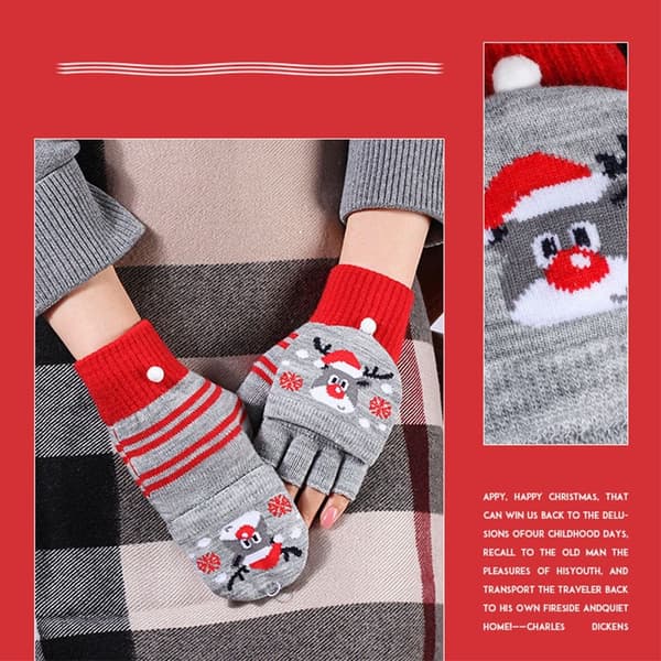 Julehandsker Halvfingerhandsker 5 5 5