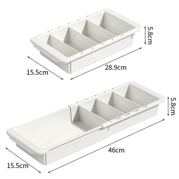 Skuffer Opbevaringsboks Opdel Skuffe Organizer Desktop Opbevaringsbakke white
