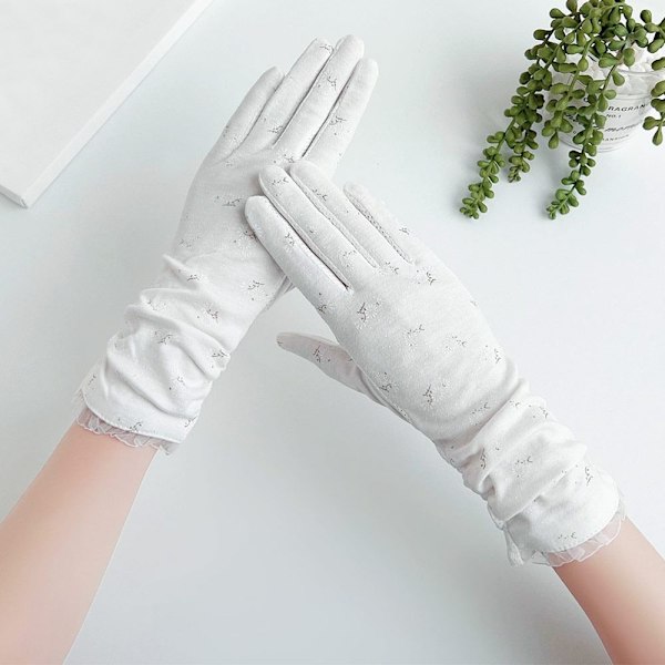 Sommarhandskar Vantar VIT white