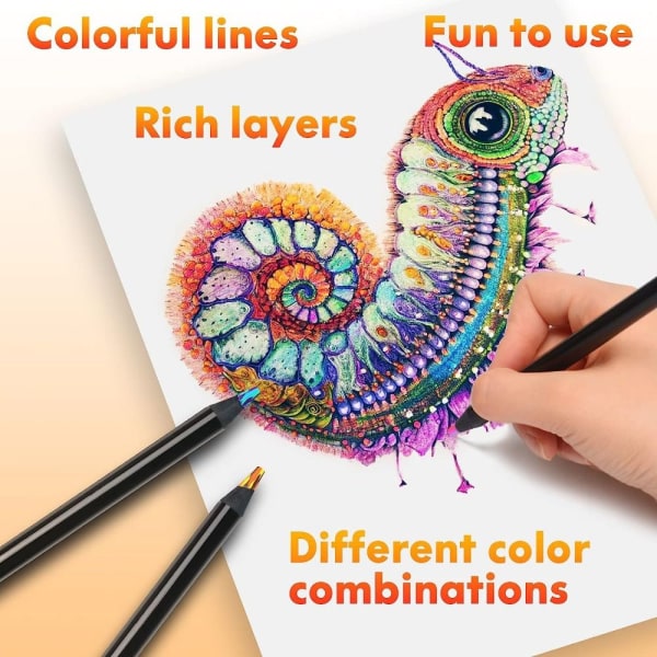 8/12 farger Fargeblyant Rainbow Core Pencil 12 FARGER 12 FARGER 12 Colors