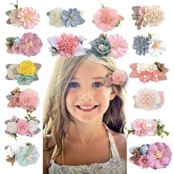 2 KPL Hiusklipsit Kukkaklipsit Barrettes DESIGN 5 DESIGN 5 Design 5