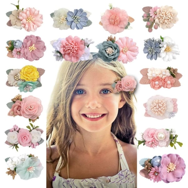 2ST Hårklämmor Blomklämmor Hårspännen DESIGN 9 DESIGN 9 Design 9