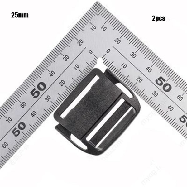 2st Webbing Rem Spänne Slider Fästelement 25MM 25mm