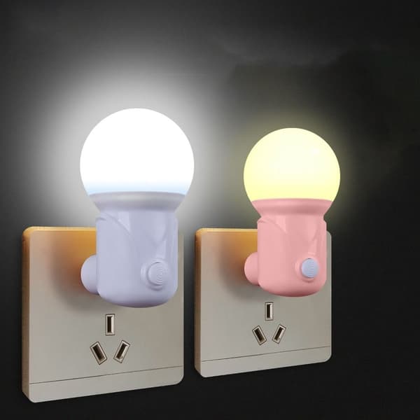 2stk Plug-in Nattlys Sovelys ROSA EU PLUG EU PLUG pink EU Plug-EU Plug