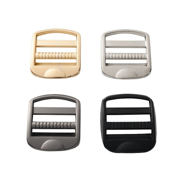 5 st Metall Stege Lås Slider Justera Spännen SVART 32MM Black 32mm