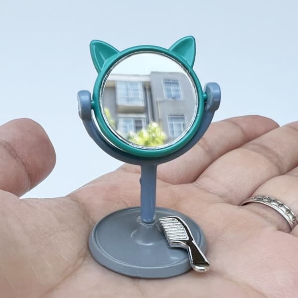 1/12 Pocket Mirror Makeup Mirror BLÅ Blue