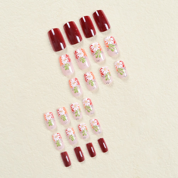 Franska Fake Nails False Nail SN129 SN129 SN129