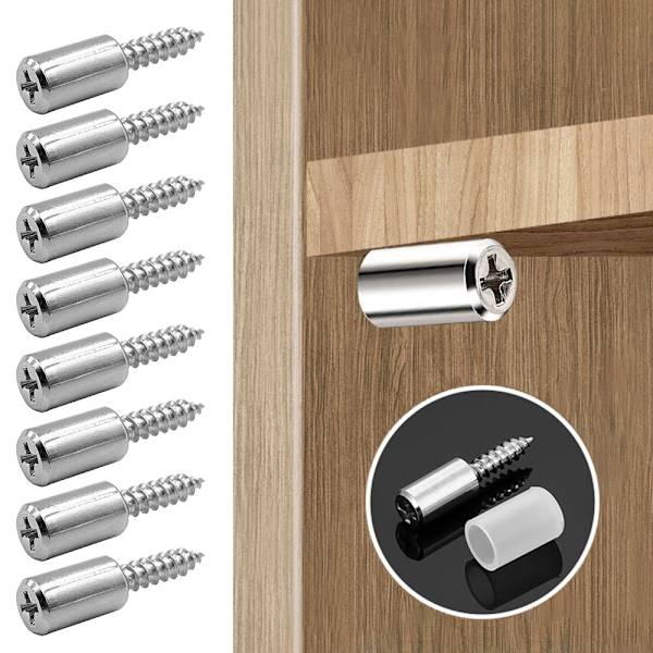 8STK Laminat støttesøm Selvskærende integreret skrue SORT black