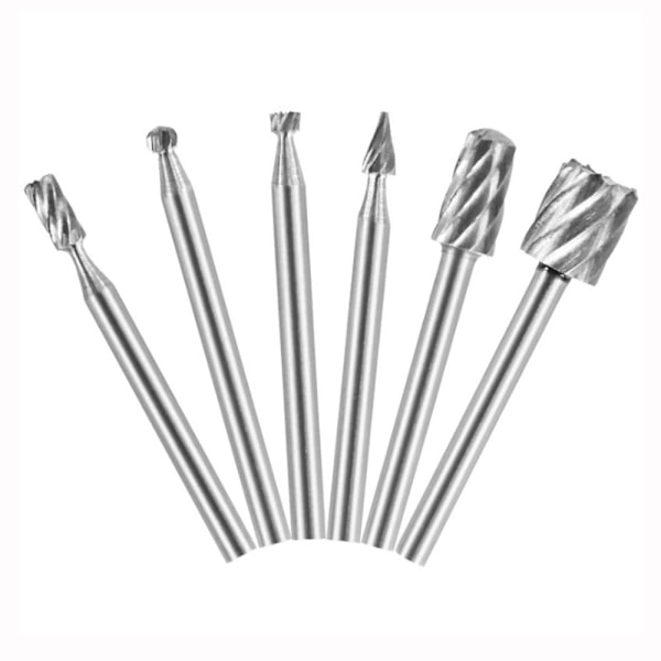 Borrbitssatser Roterande grader Verktyg SILVER 6ST silver 6pcs