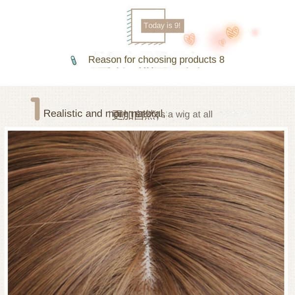 Comic Wig Cos Wig Krøllete hår