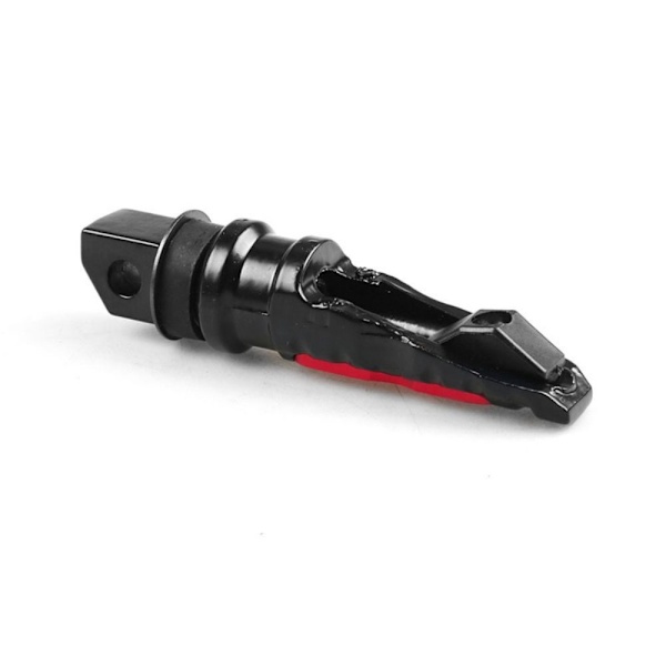 2st Motorcykel Bakpassagerare Fotpinnar Fotpinnar Pedaler SVART Black