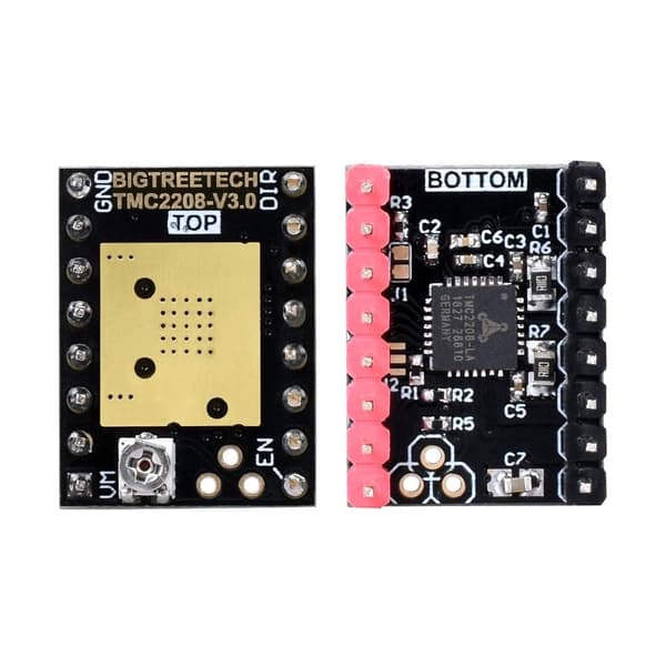4 stk TMC2208 V3.0 stepmotor drivermodul med køleplade 3D