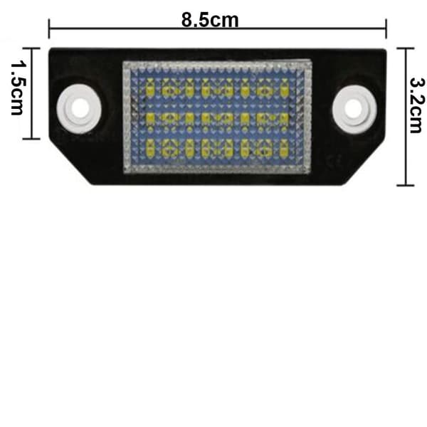 Nummerplade Lys Drl Dagslys SORT 1 STK 1 STK Black 1Pcs-1Pcs