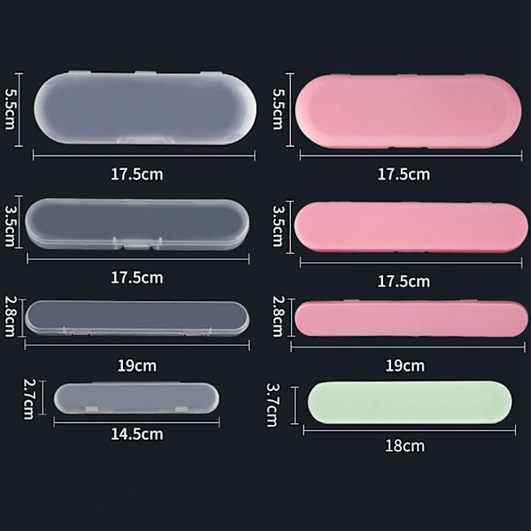 4 st Nail Tool Förvaring Dammtät Box 6 6 6