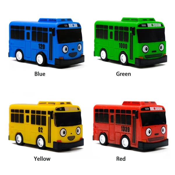Mini Pull Back Buss TAYO Bussbil yellow