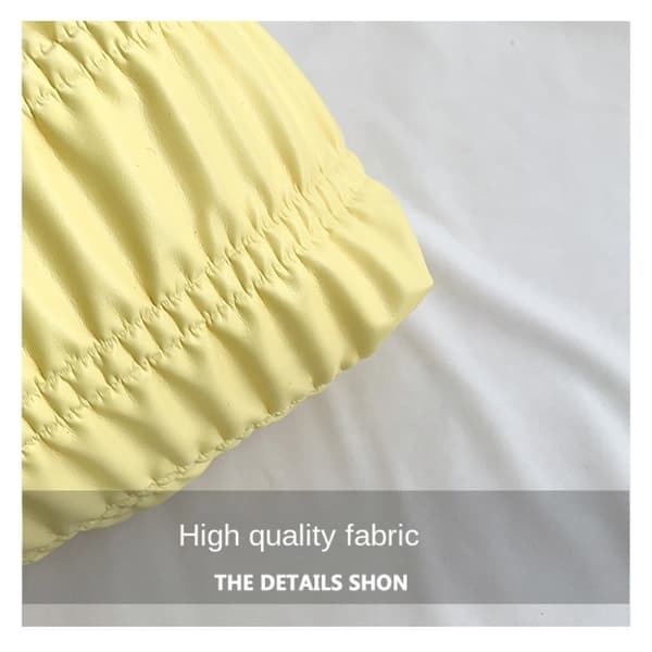 Ruched Håndtasker Skuldertasker GUL Yellow