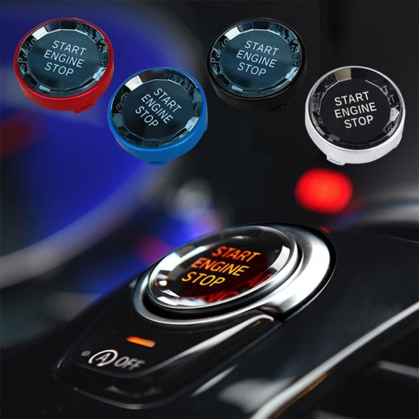 til bm w E90 E91 E92 E93 E60 4-farvet start stop knap sort