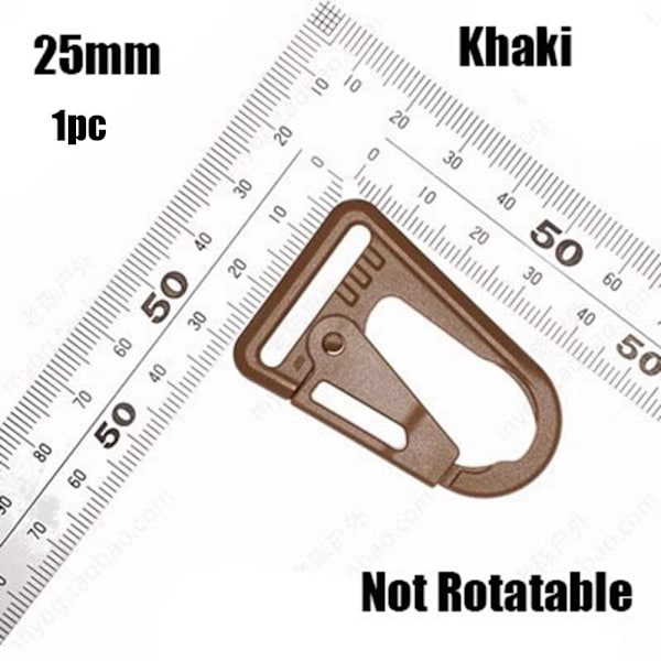 Eagle Mouth -solki Kotkan koukku KHAKI 25 MM EI PYÖRITÄ EI Khaki 25mmNot Rotatable-Not Rotatable