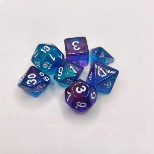 7 kpl / set DND Dice Polyhedral Dice STYLE 1 STYLE 1 Style 1