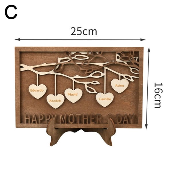Træplader Dekoration Personligt familieskilt C C C