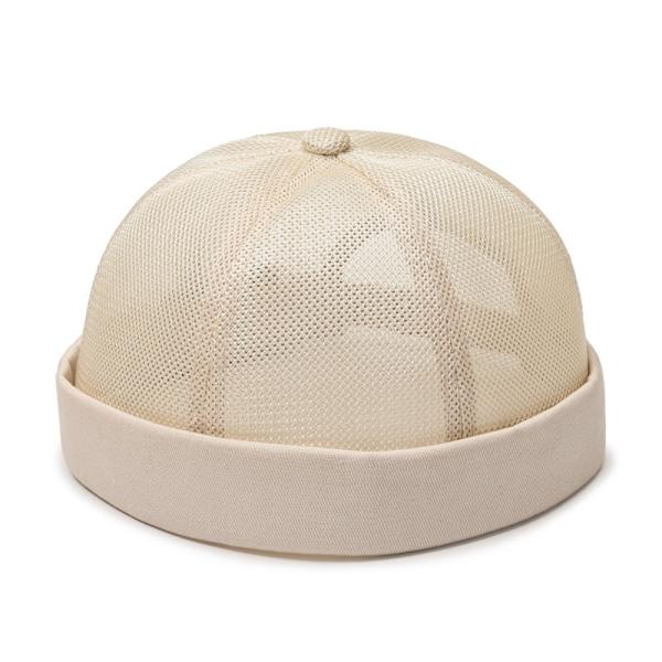Hip-hop Hat Mesh Hat BEIGE Beige