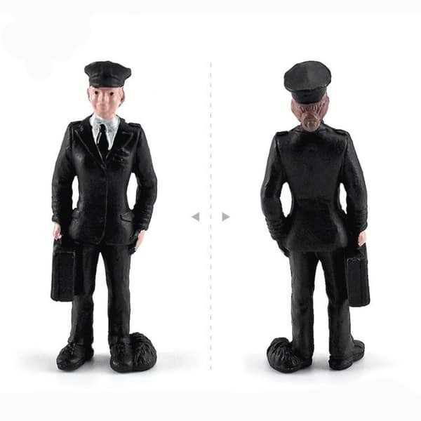 Simulation Personage Model Kunstig Postmand Pilot Figur