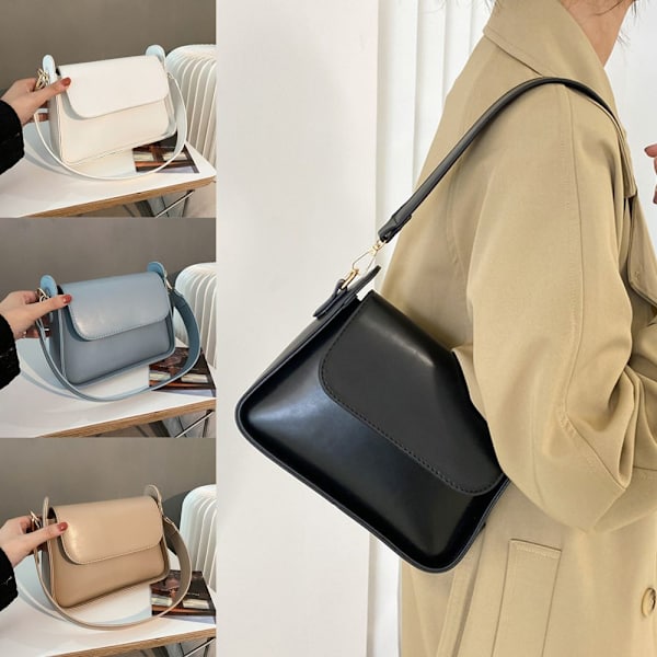 Modehandväskor Dam Elegant Axelväska VIT white