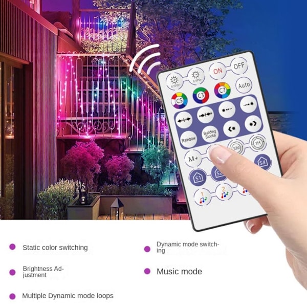 Led-musiikkiohjain Bluetooth -sovellusohjain RGB-valo