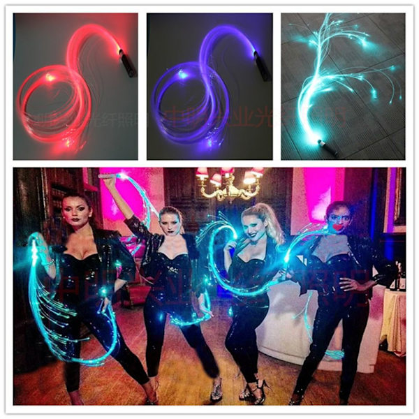 LED Fiber Optic Whip Pixel Whip HVID White