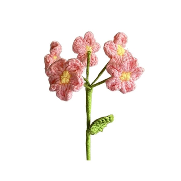 Handstickad lavendelblomma Lavendelflätad blomma VIT White