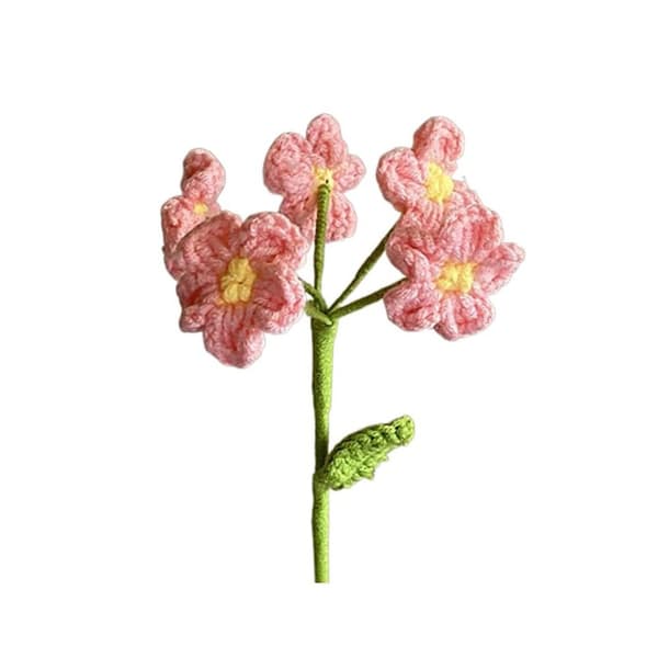 Håndstrikket lavendelblomst Lavendelflettet blomst LIGHT Light Purple