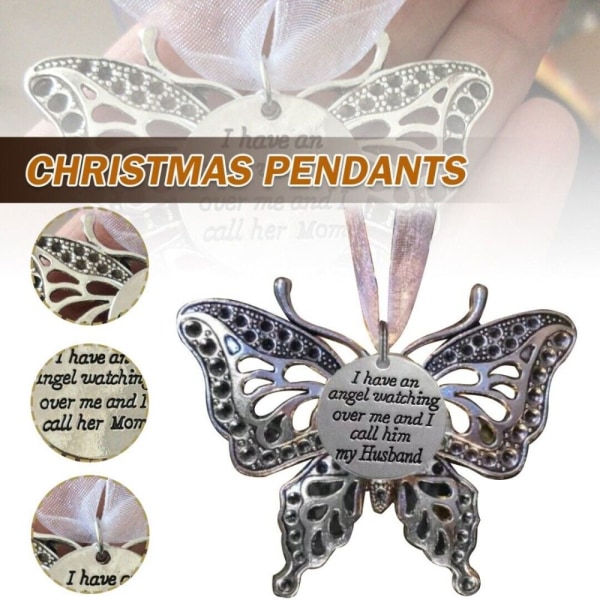 Butterfly Memorial Family Pendant Memorial Family Pendant H H H