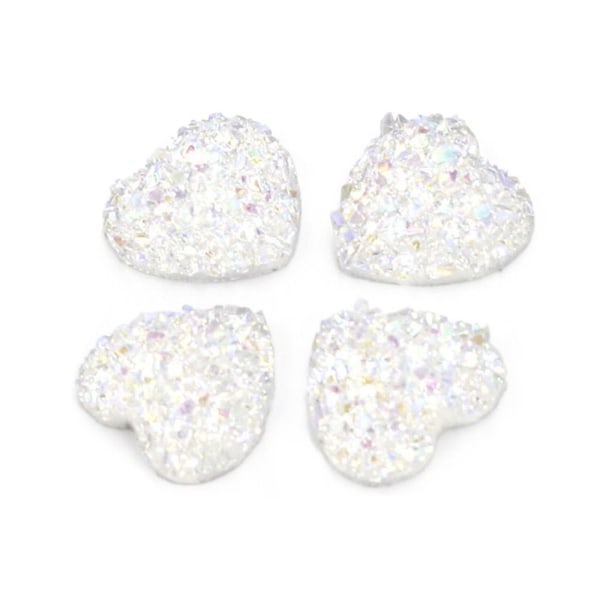 12 mm 100 st Glitter Heart Rhinestone Flatback Applique 9 9 9