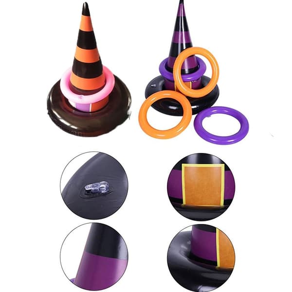 Uppblåsbart Ringkastningsspel Häxhatt Ferrule Leksaker Halloween