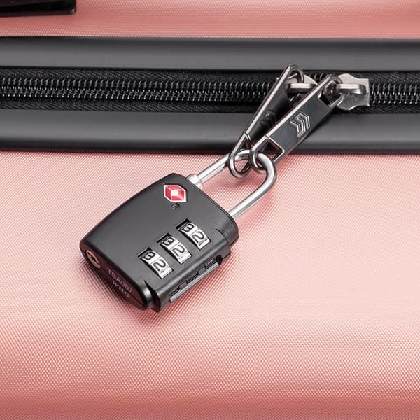 TSA Customs Code Lock Bagage Lösenordslås SVART Black