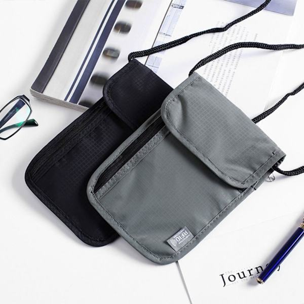 RFID pas ID taske Dokumentpose SORT black