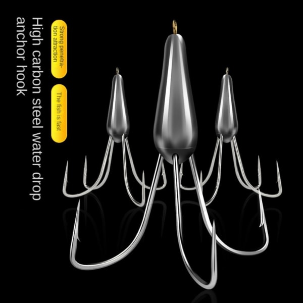 1/2 KPL lyijyä sinker-painokoukkukolikkokoukut 1pc4Hook-70g