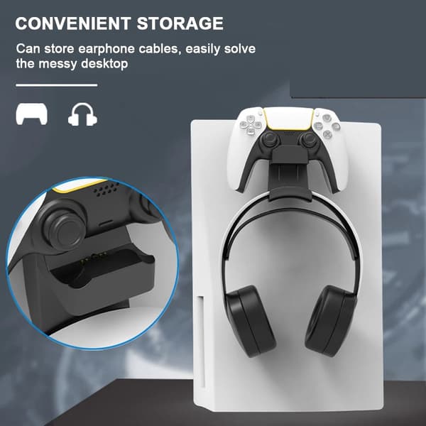för PS5 Charging Dock Controller Laddare vit