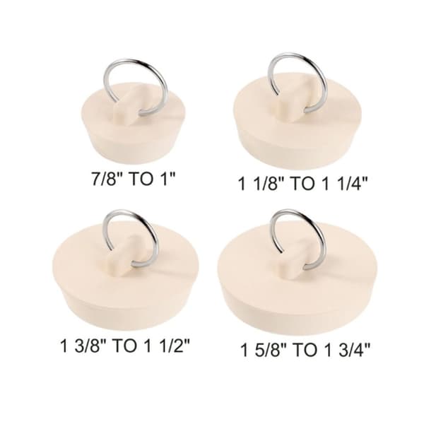 8 stk. Badekaravløpsstopper Gummi Vaskestopper Badekarplugg 8pcs
