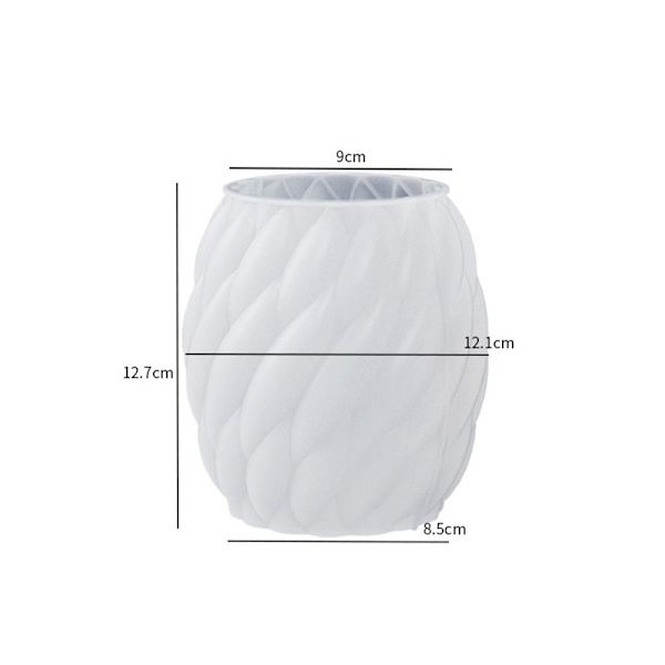3D stearinlysform Kakeharpiksform MIDT I MIDTEN middle