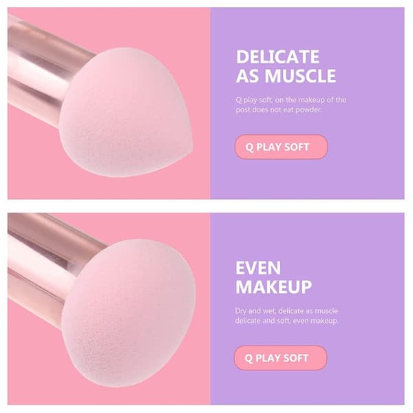 Makeup Brush Cosmetic Puff ORANGE orange