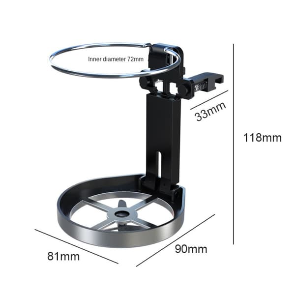 Drikkeholder Kop Bilstel SORT Black